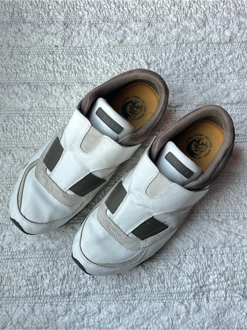 Diesel Vintage Low Profile Slip On Sneaker MATTHEW On Driver Shoe Leather 10.5